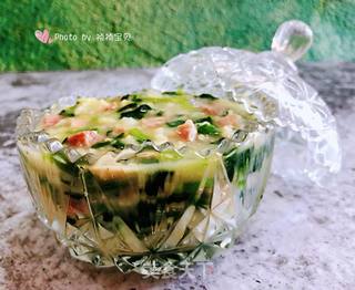 猪头肉菠菜粥的做法步骤:10
