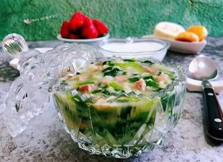 猪头肉菠菜粥的做法步骤:14