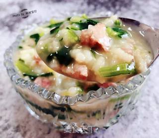 猪头肉菠菜粥的做法步骤:13