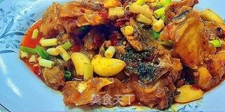 蒜烧鱼排的做法步骤:8