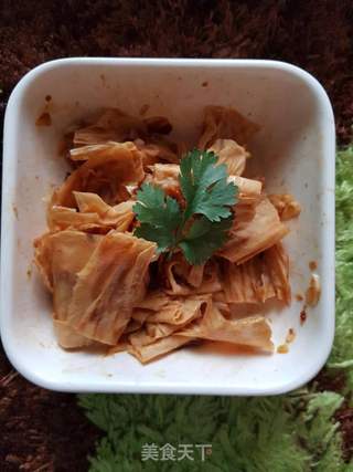 黄豆酱拌腐竹的做法步骤：7