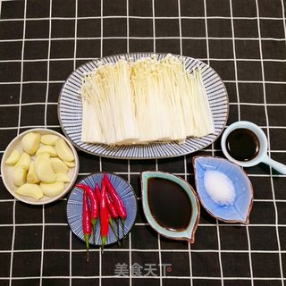 蒜蓉金针菇的做法步骤：1