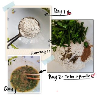 香酥葱油饼的做法步骤：2