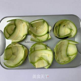 西葫芦咸味马芬的做法步骤:4