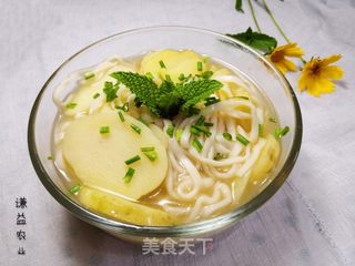 鲜土豆面的做法步骤:8