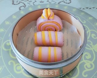 创意双泥花样馒头的做法步骤:16