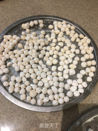 酒酿南瓜糯米圆子的做法步骤：3