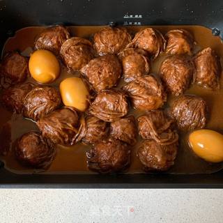 面筋塞肉的做法步骤:8