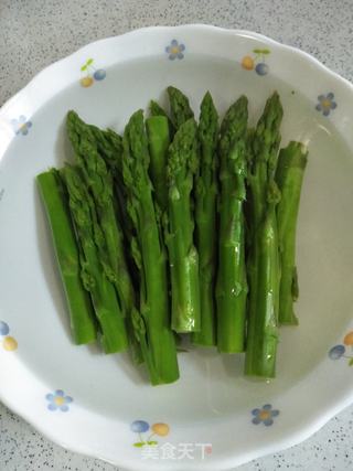 番茄酱拌芦笋的做法步骤:6