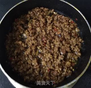 香菇酸豆角肉酱～面条的灵魂的做法步骤：4