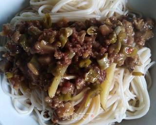 香菇酸豆角肉酱~面条的灵魂的做法步骤:9