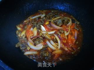 番茄炖牛腩的做法步骤:13