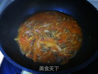 番茄炖牛腩的做法步骤:15