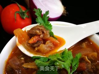番茄炖牛腩的做法步骤:19