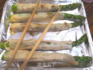芦笋鸡肉卷的做法步骤:6