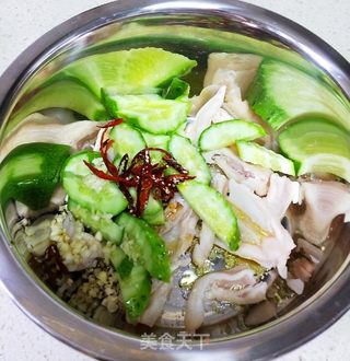 芥末鸭掌拌黄瓜的做法步骤:7