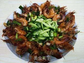豉油皇大虾的做法步骤:5