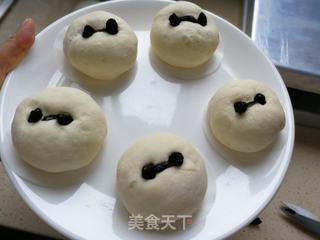 暖暖萌萌的(●—●)豆沙包的做法步骤:6