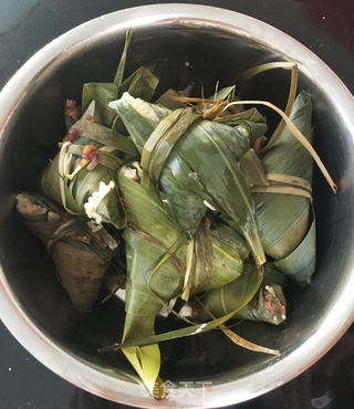 我不小心把粽子做的太好吃了怎么办?片片粽叶情,苦荞祝安康的做法步骤:13