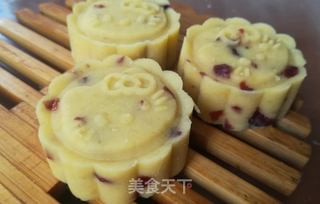 蔓越莓绿豆糕的做法步骤:11
