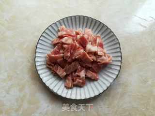 培根炒饭的做法步骤:2