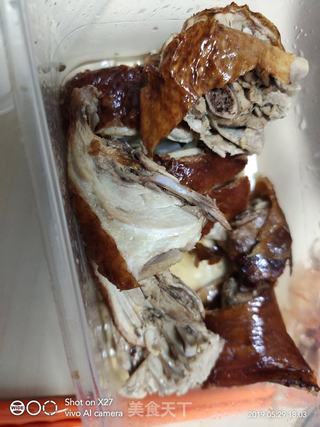 烤鸭香菇红烧虾面的做法步骤:5