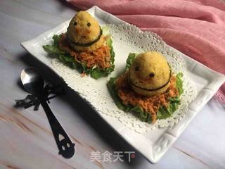 丑萌鸡饭团的做法步骤:12