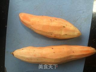烤芝麻糯米红薯棒的做法步骤：2