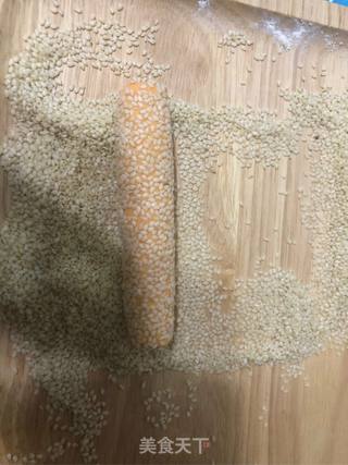 烤芝麻糯米红薯棒的做法步骤：10