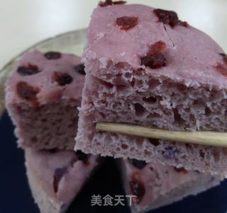 紫薯发糕的做法步骤:9