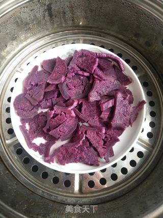 紫薯糯米球的做法步骤：2