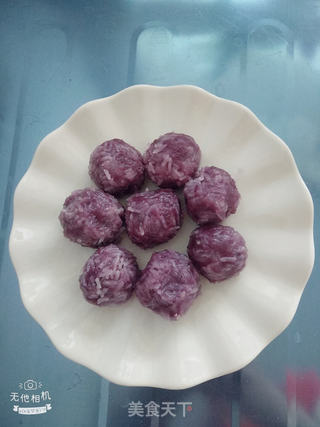 紫薯糯米球的做法步骤：11