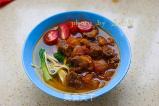 蕃茄牛肉面的做法步骤:13