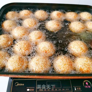 麻团的做法步骤:14