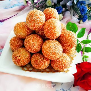 麻团的做法步骤:17