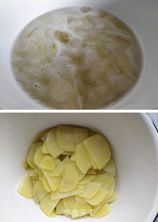 香肠土豆鸡蛋饼的做法步骤:2