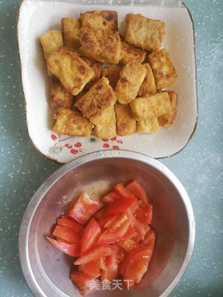 茄汁鸡蛋豆腐的做法步骤:4