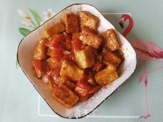 茄汁鸡蛋豆腐的做法步骤:7