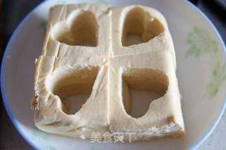 凤尾虾豆腐松茸蒸蛋羹的做法步骤:5