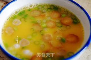 凤尾虾豆腐松茸蒸蛋羹的做法步骤:6