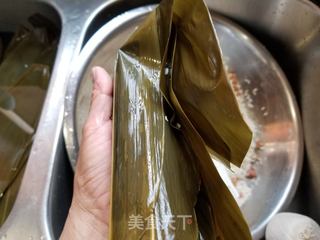 广式蛋黄香菇肉粽的做法步骤:19