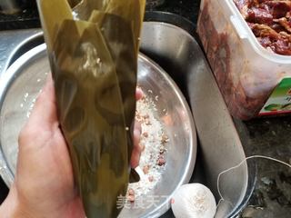 广式蛋黄香菇肉粽的做法步骤:21
