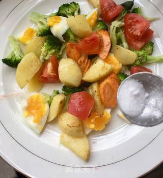 煎土豆鸡蛋沙拉的做法步骤:17