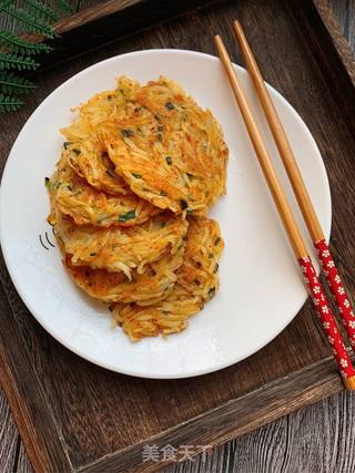 土豆丝饼的做法步骤:15