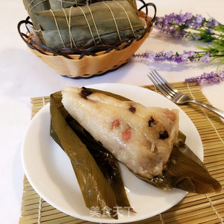 广式蛋黄香菇肉粽的做法步骤:31