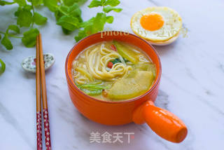 冬瓜蛤肉汤面的做法步骤:8