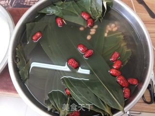 糯米红枣粽子的做法步骤:3