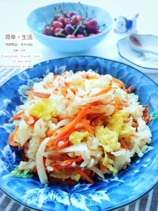 家常炒饭的做法步骤:11