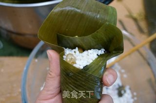 蜜豆锥子粽的做法步骤：5