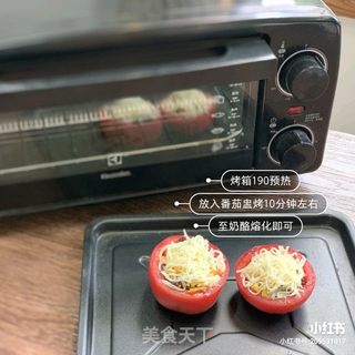 酸酸甜甜-焗番茄奶酪饭，夏日开胃能量餐的做法步骤：8